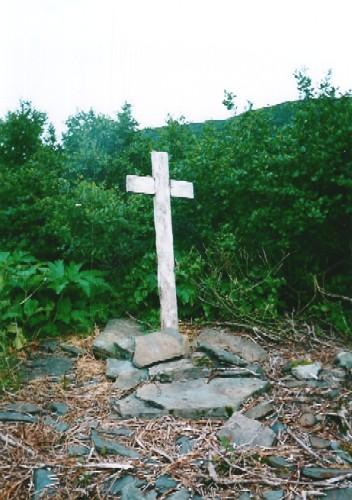 Photo showing the Captain Coubelongue Grave Site, Conche, NL, circa 2003; FSHS/HFNL 2008