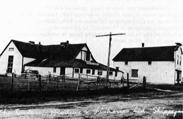 This image shows the building in its historic context on J. D. Gauthier Boulevard; Robichaud, Donat. Le grand Chippagan 1976. P.196