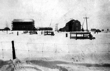 This image shows a historic view of the building when it was a residence; Town of Shippagan