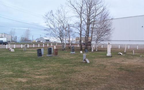 This image shows the adjacent cemetery; Équipe de recherche sur la valorisation du patrimoine