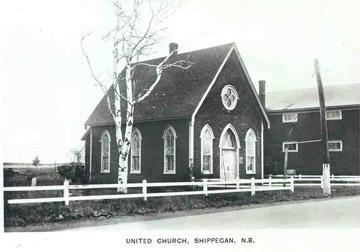 This image shows the church prior to the addition of the front entrance in 1950; Équipe de recherche sur la valorisation du patrimoine