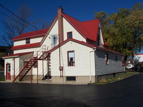 This image shows the rear of the residence; Équipe de recherche sur la valorisation du patrimoine
