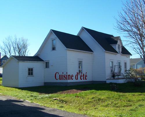 This image shows the location of the former summer kitchen; Town of Shippagan