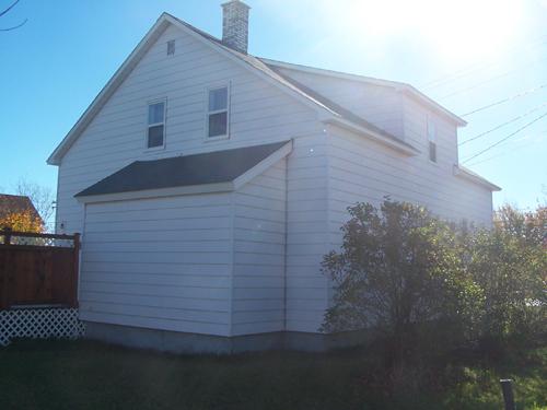 This image shows the rear of the building; Town of Shippagan