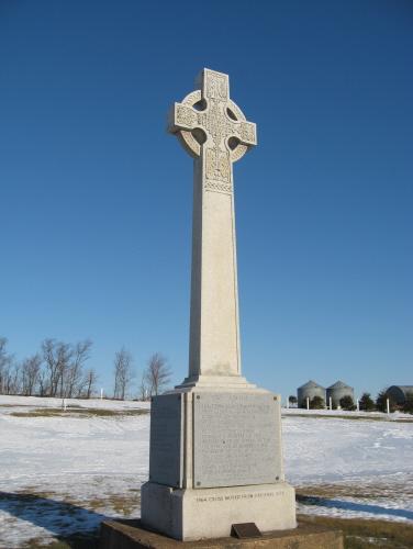 Showing large celtic cross; PEI Genealogical Society, 2008