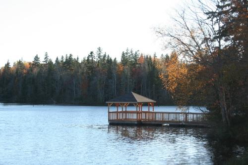 Showing pond and observation deck; Donna Collings, 2008