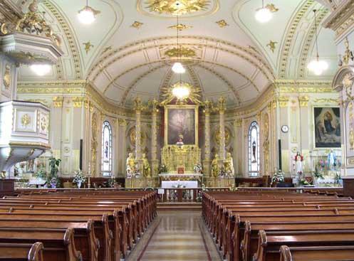 Intérieur de l'église de Saint-Joachim; Conseil du patrimoine religieux du Québec, 2003