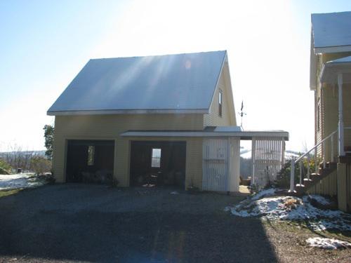 Angled view of the garage taken from Centrale Street; Madawaska Planning Commission