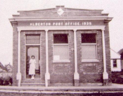 Showing Alberton Post Office, c 1936; Alberton Museum Collection