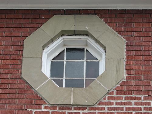 View of the octagonal window; City of Dieppe