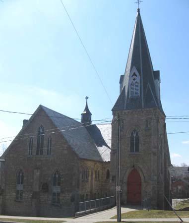 North façade of St. James Church.; Kayla Jonas, 2007.