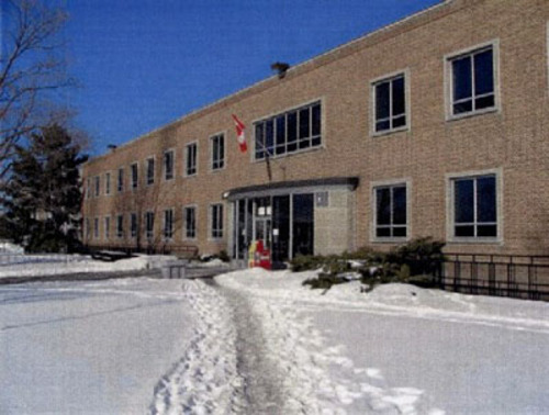 View of the main entrance to the Health Protection Building, 2004.; Parks Canada Agency / Agence Parcs Canada, 2004.