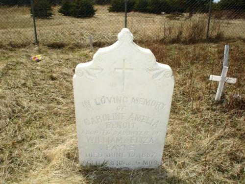 Headstone from the late 1800s in the Old Roman Catholic Cemetery, St. Paul's, NL.; 2009 Town of St. Paul's