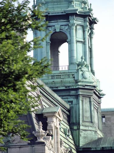 General view of Montréal City Hall showing its rich elaborations, 1994.; Parks Canada Agency / Agence Parcs Canada, P St. Jacques, 1994.