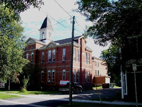 Angle view showing 1917 rear addition; City of Fredericton