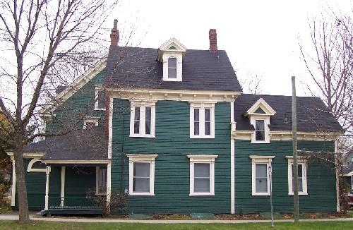 Church Street view, showing side view of original structure; City of Fredericton