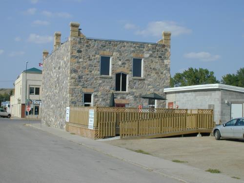 Rear and west facade's of the Hudson's Bay Company Store; Government of Saskatchewan, B. Dawson, 2003