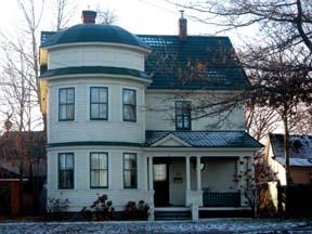 View of the front façade; City of Fredericton