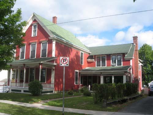 Image shows main dwelling and rear ell; City of Fredericton