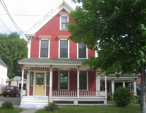 Image showing the front façade of the main dwelling situated on the east side of the street; City of Fredericton
