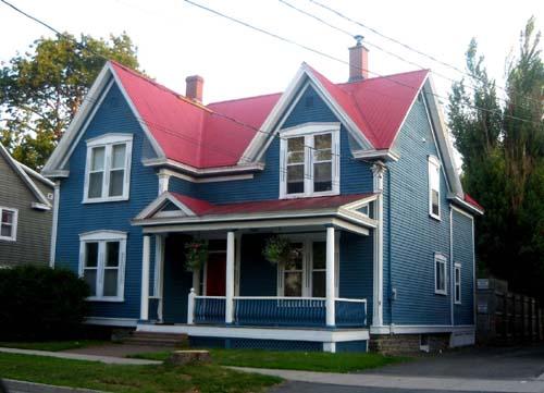 Side view showing the open verandah; City of Fredericton