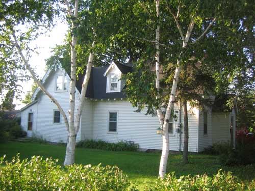 Image showing the south façade of the dwelling fronting upon Saunders Street; City of Fredericton