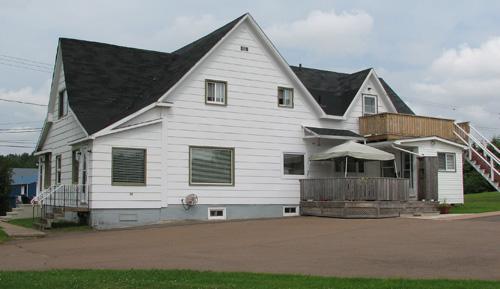 View of the east façade of the residence; City of Dieppe