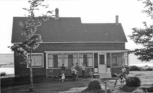 Looking west; Victor and Dianne LeBlanc