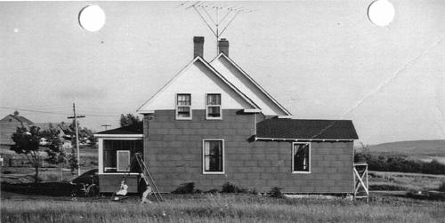 Looking south; Victor and Dianne LeBlanc