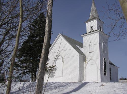 Centreville United Church, Front Elevation, 2004; Heritage Division, Nova Scotia Department of Tourism, Culture and Heritage, 2004