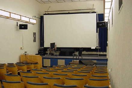 Interior view of the Radar Training Building, showing its lecture theatre, 2005.; CFB Esquimalt / BFC Esquimalt, 2005.