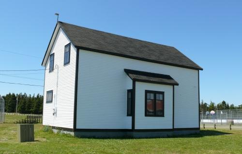 View of Bay Roberts Railway Station showing the protruding bay, Bay Roberts, NL. Picture taken July 2009.; HFNL/Andrea O'Brien 2009