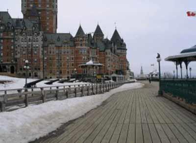 Northward view of the Dufferin Terrace.; Parcs Canada | Parks Canada