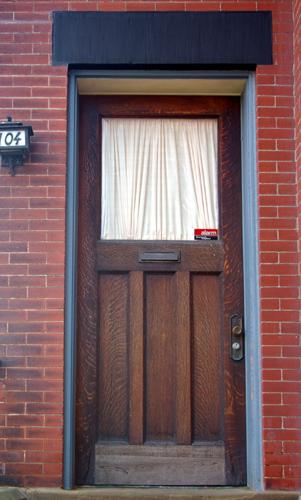 This image shows the details of the entrance; City of Saint John