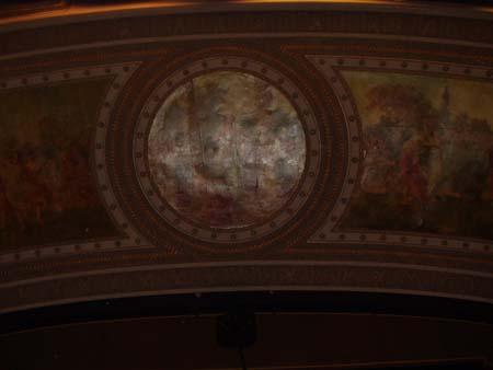 Featured is the centre portion of the proscenium arch.; Lyndsay Haggerty, 2007.