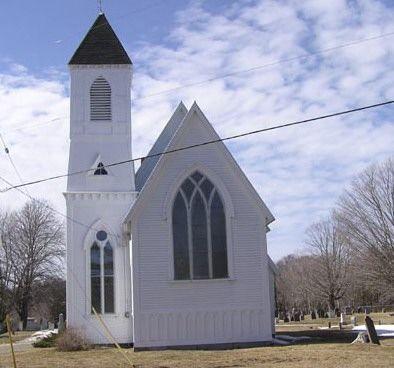 Saint Peter's Anglican Church, Weymouth North, front elevation, 2004; Heritage Division, Nova Scotia Department of Tourism, Culture and Heritage, 2004