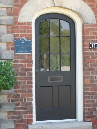 Featured is the front door with radiating voussoir.; Beatrice Tam, 2008.