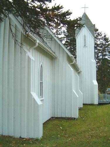 Buttresses, St. Peter's and St. John's, Baddeck, Nova Scotia, 2004.
; Heritage Division, NS Dept. of Tourism, Culture and Heritage, 2004.