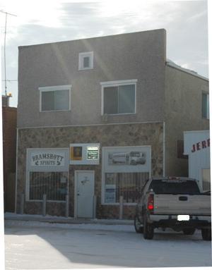 Front view, facing south