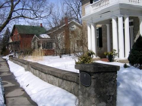 Of note is the stone garden wall.; Mary Tivy, 2008.