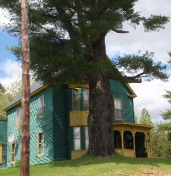 Methodist Parsonage, Boiestown region, front and side elevations, 2009; Rural Community of Uper Miramichi