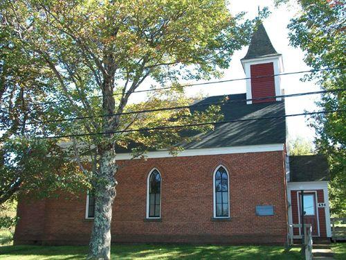 St. John's Anglican Church, Moschelle, N.S., southeast elevation, 2009.; Heritage Division, NS Dept. of Tourism, Culture and Heritage, 2009