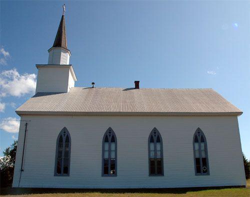 Side Perspective, Kings United Church, Loch Katrine, Nova Scotia, 2009.; Heritage Division, N.S. Dept. of Tourism, Culture and Heritage, 2009.