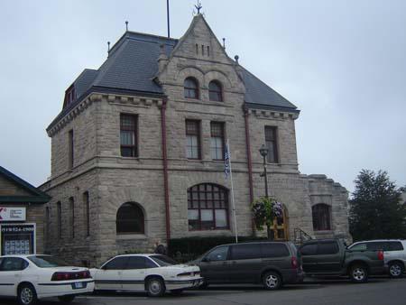Of note are the cut-stone construction, fine detailing and mansard roof.; Kayla Jonas, 2007.