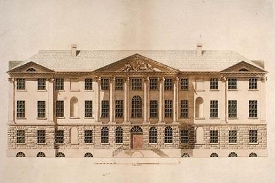 Architectural elevation of the Province House [Halifax]. July 1819; Library and Archives Canada | Bibliothèque et Archives Canada, Acc. No. 1993-335-4