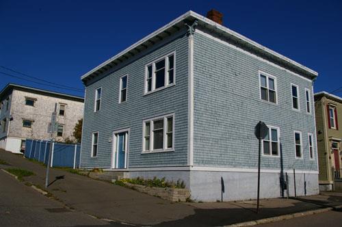 This image shows the contextual view of the building; City of Saint John