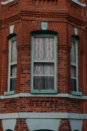 This image shows details of the bay window; City of Saint John