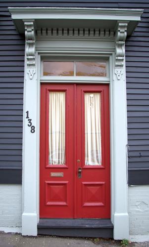 This image shows the central front entrance of the building; City of Saint John