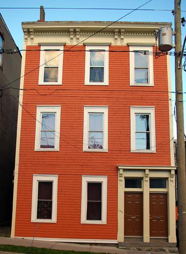 This image shows the front façade of the building; City of Saint John
