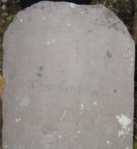 Photo of Thos Godden headstone at Shoal Harbour Methodist Cemetery, Shoal Harbour, Clarenville, NL, circa 2007. ; Clarenville Heritage Society Inc. 2008
